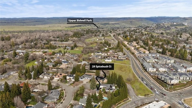 birds eye view of property featuring a residential view