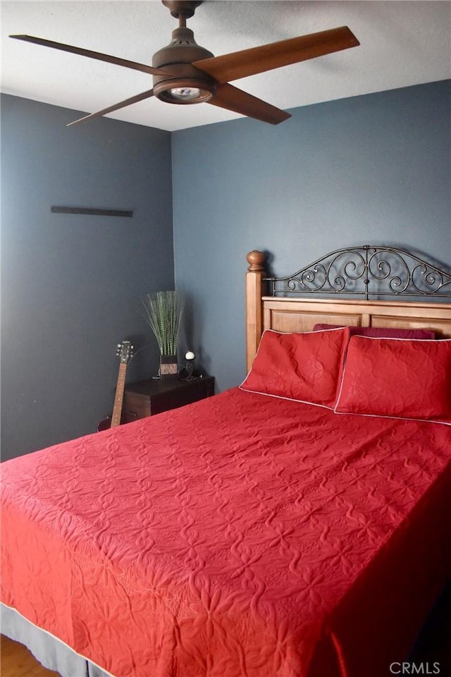 1041 E Riverside Dr, Ontario, CA 91761 - bedroom featuring a ceiling fan