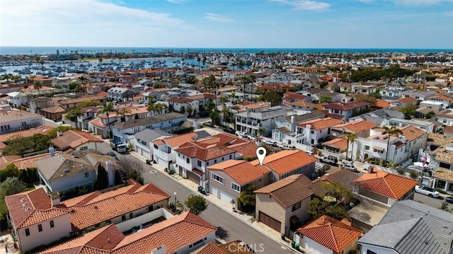 drone / aerial view with a residential view
