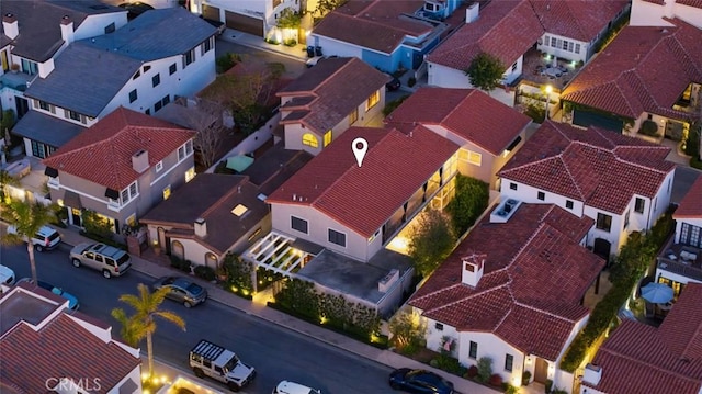 aerial view featuring a residential view