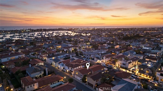 bird's eye view with a residential view