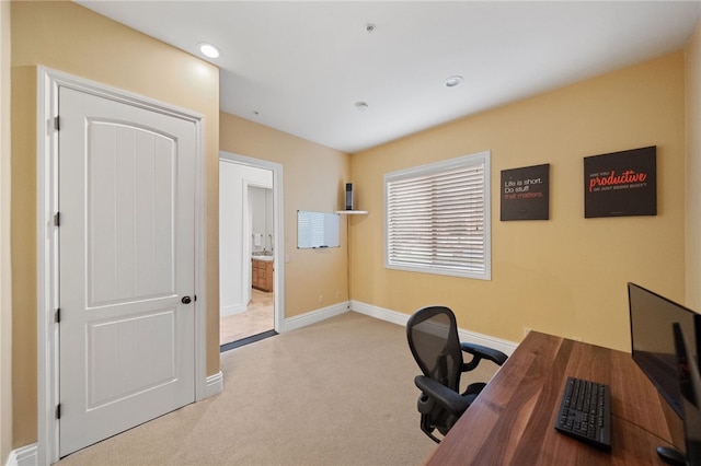 43840 E Vallejo Ave, Temecula, CA 92592 - office area with carpet flooring and recessed lighting