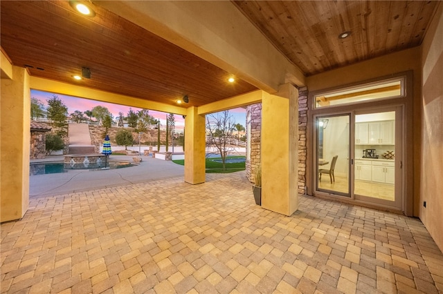 43840 E Vallejo Ave, Temecula, CA 92592 - patio terrace at dusk with a patio area