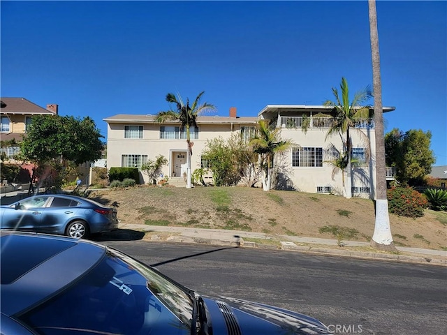 view of front of property with stucco siding