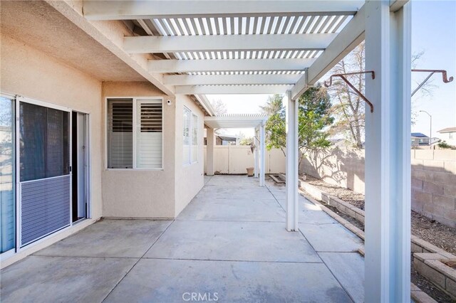 773 Camino De Plata, San Jacinto, CA 92583 - view of patio / terrace with a fenced backyard and a pergola