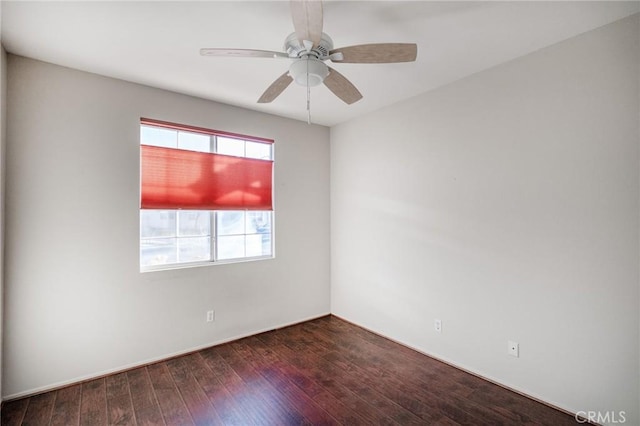 773 Camino De Plata, San Jacinto, CA 92583 - spare room featuring dark wood-style flooring and a ceiling fan