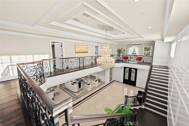 627 W Palm Dr, Arcadia, CA 91007 - interior space with ornamental molding and recessed lighting