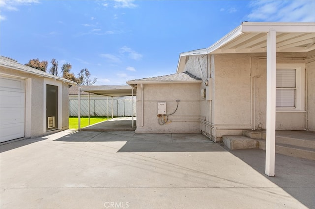 view of patio with fence