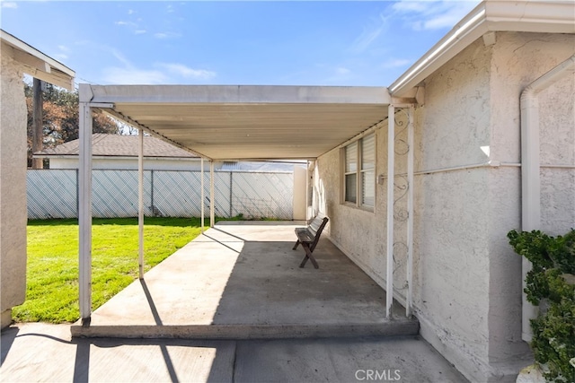 view of patio / terrace with fence