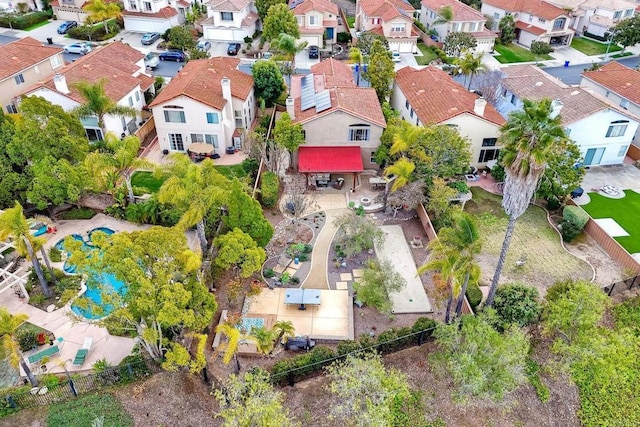 aerial view featuring a residential view