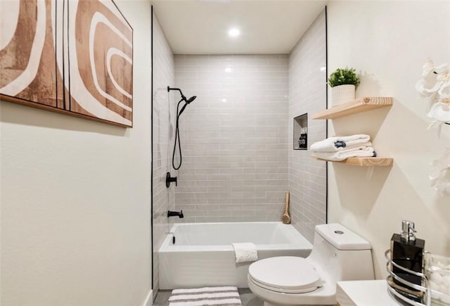 bathroom with  shower combination and toilet