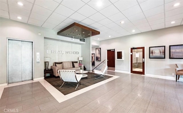 1745 Camino Palmero St Unit 537, Los Angeles, CA 90046 - common area with a paneled ceiling