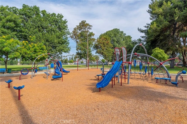 view of community jungle gym