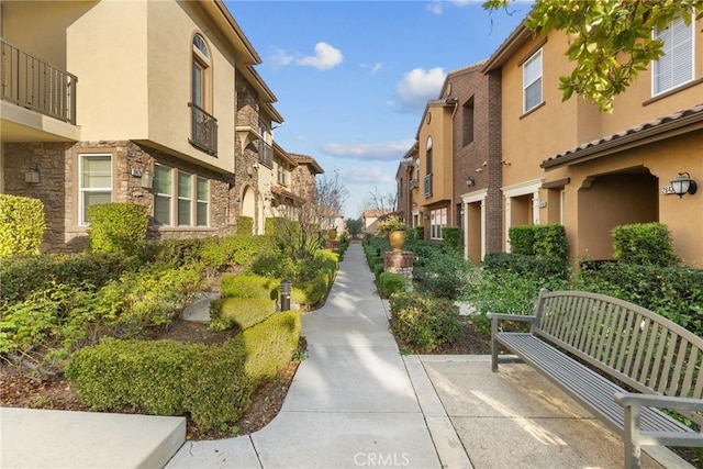 view of home's community with a residential view