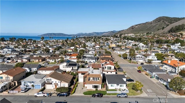 aerial view with a residential view and a mountain view
