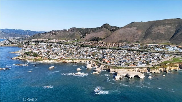 property view of water with a mountain view