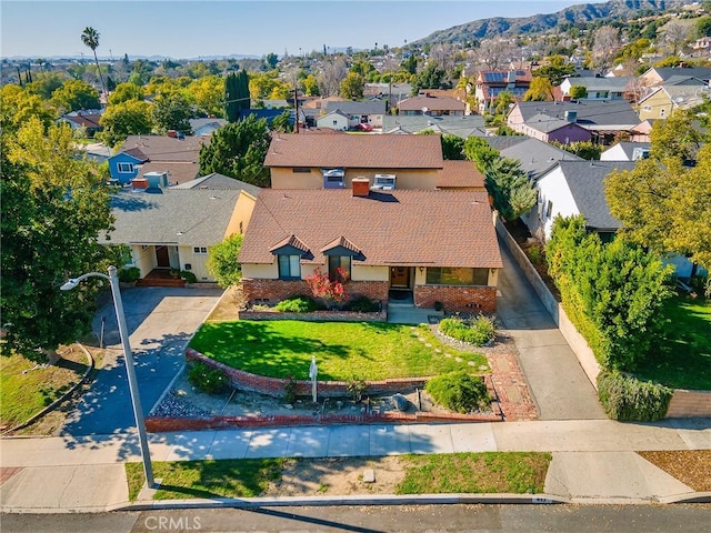 bird's eye view featuring a residential view