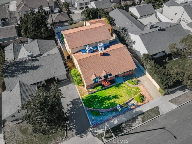 drone / aerial view featuring a residential view