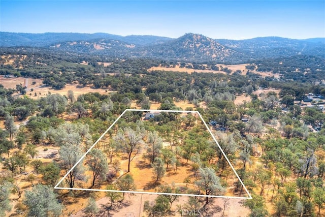 aerial view featuring a mountain view