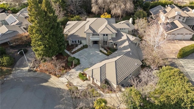 drone / aerial view featuring a residential view