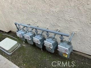 exterior details featuring gas meter