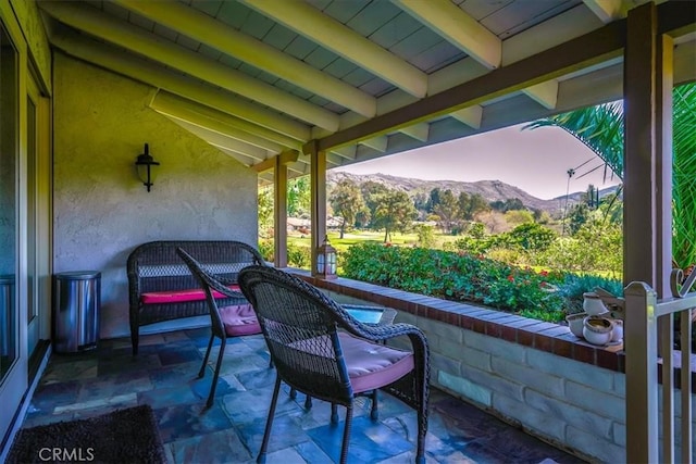712 Via Zapata, Riverside, CA 92507 - view of patio with a mountain view
