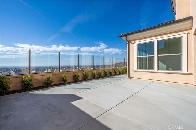 view of patio / terrace with fence