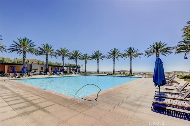 pool featuring a patio