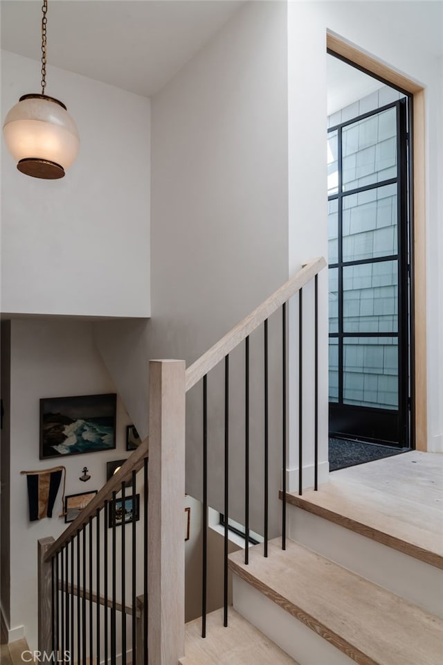 view of stairway