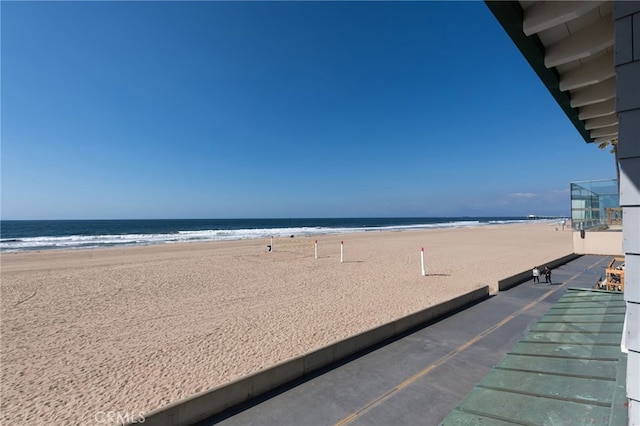 water view featuring a beach view