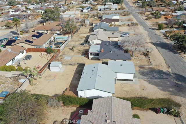 bird's eye view with a residential view