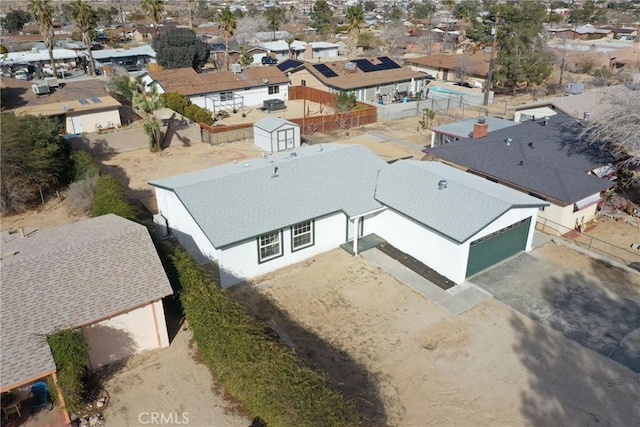 drone / aerial view featuring a residential view