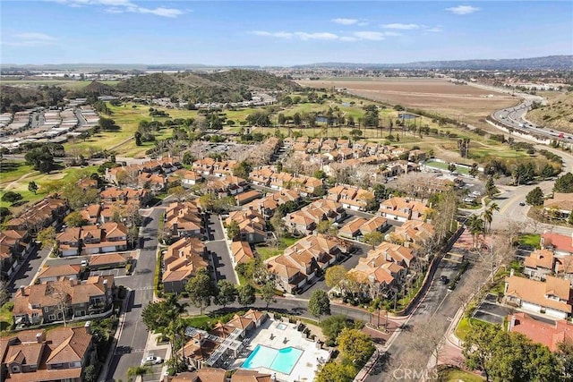 drone / aerial view featuring a residential view