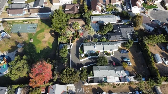 aerial view featuring a residential view