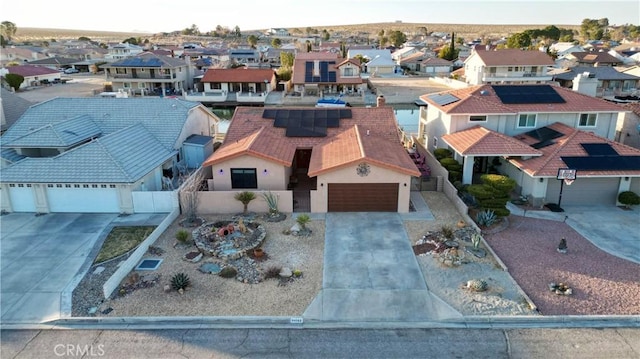 bird's eye view featuring a residential view