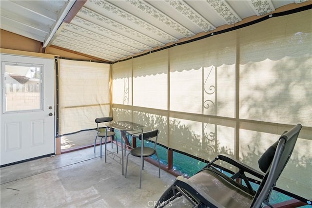 view of sunroom