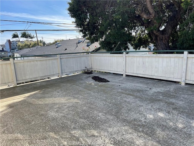 exterior space with fence