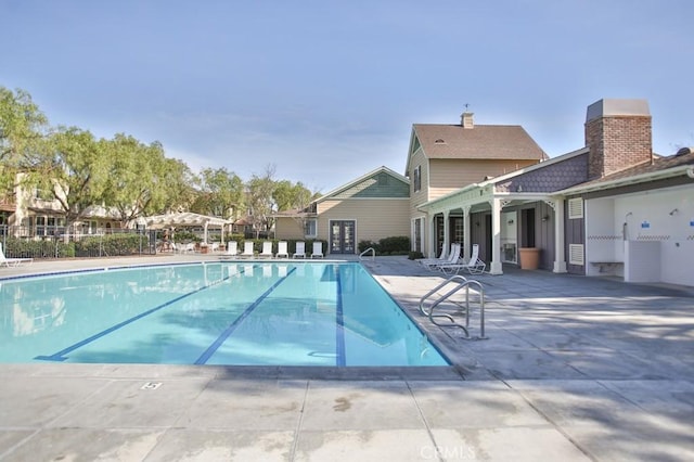 264 Blue Sky Dr, Tustin, CA 92782 - pool with fence and a patio area