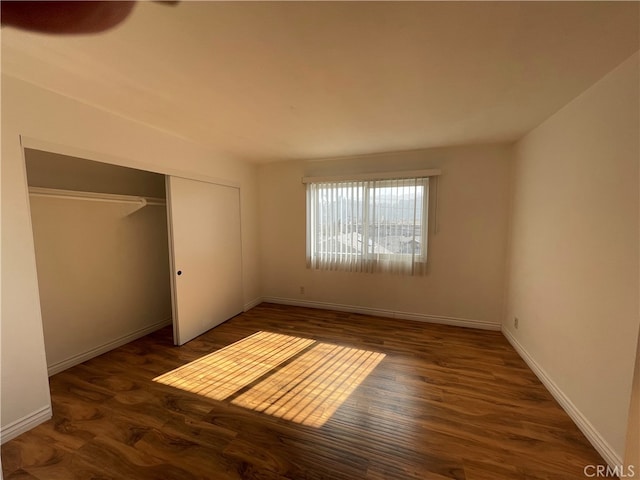 10115 Pinewood Ave Unit 102, Tujunga, CA 91042 - unfurnished bedroom featuring wood finished floors and a closet