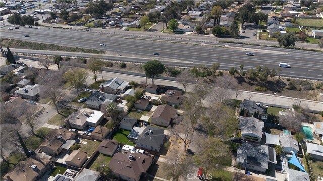 847 W 25th St, San Bernardino, CA 92405 - bird's eye view featuring a residential view