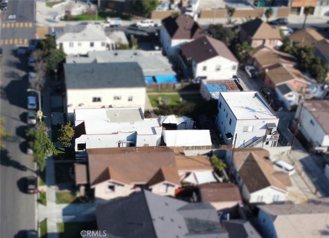 drone / aerial view featuring a residential view