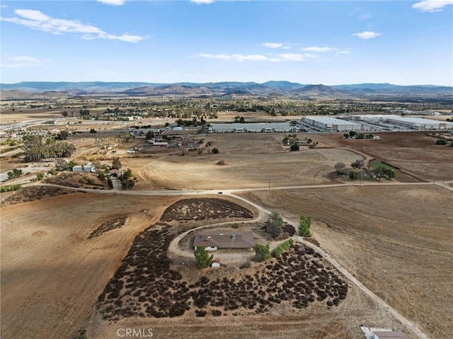 aerial view featuring a mountain view