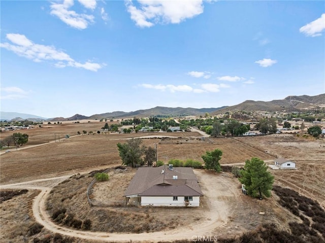 exterior space with a rural view