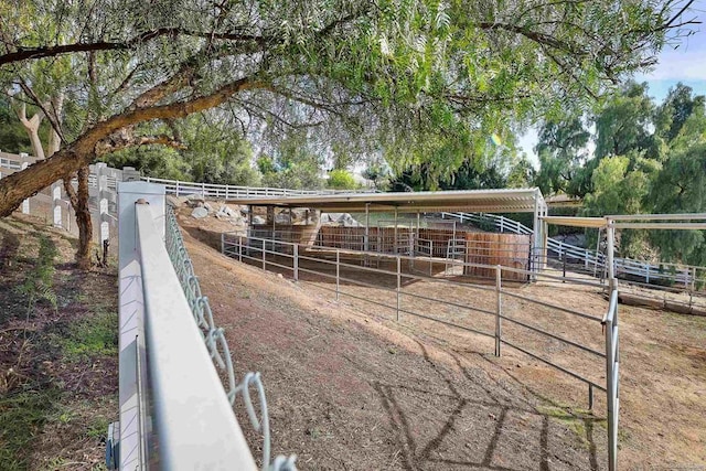 view of stable