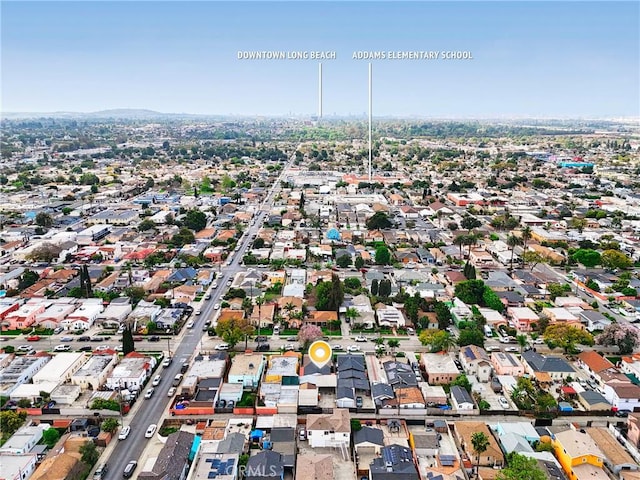 aerial view featuring a residential view