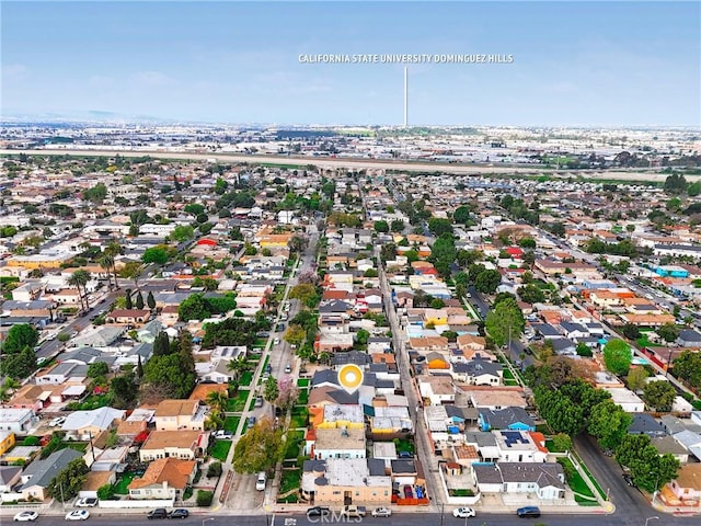 drone / aerial view featuring a residential view