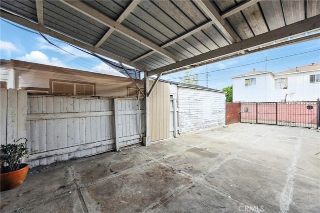 view of patio with fence