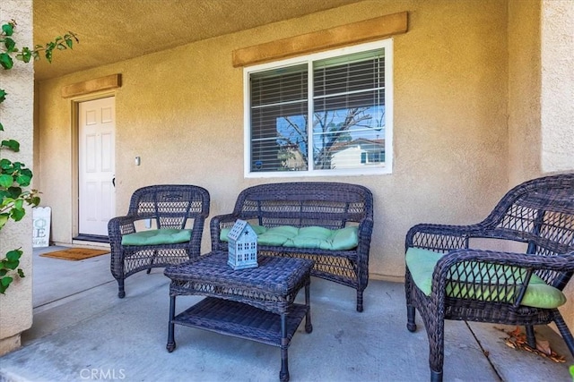 view of patio / terrace with an outdoor hangout area