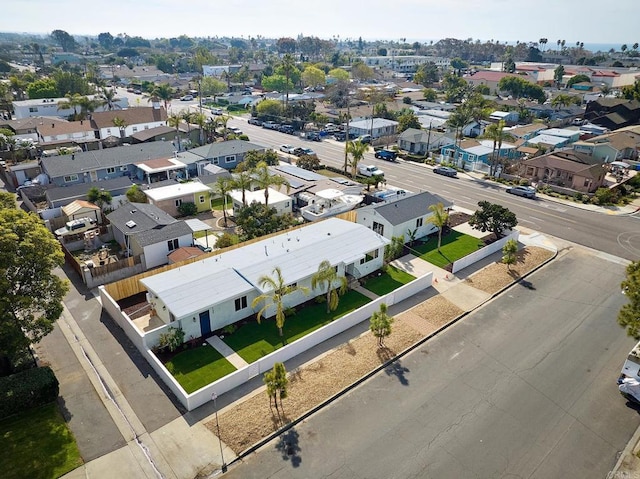 aerial view featuring a residential view