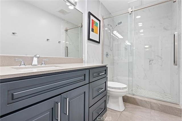 3695 Linden Ave Unit 11A, Long Beach, CA 90807 - full bath with toilet, vanity, and a marble finish shower